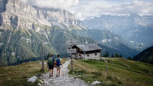 Hiking mountains